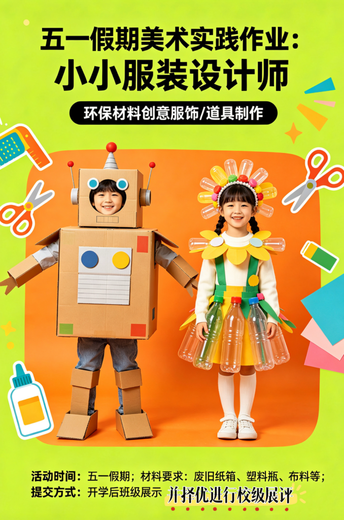 小小服装设计师｜两大主题环保手工创意设计方案