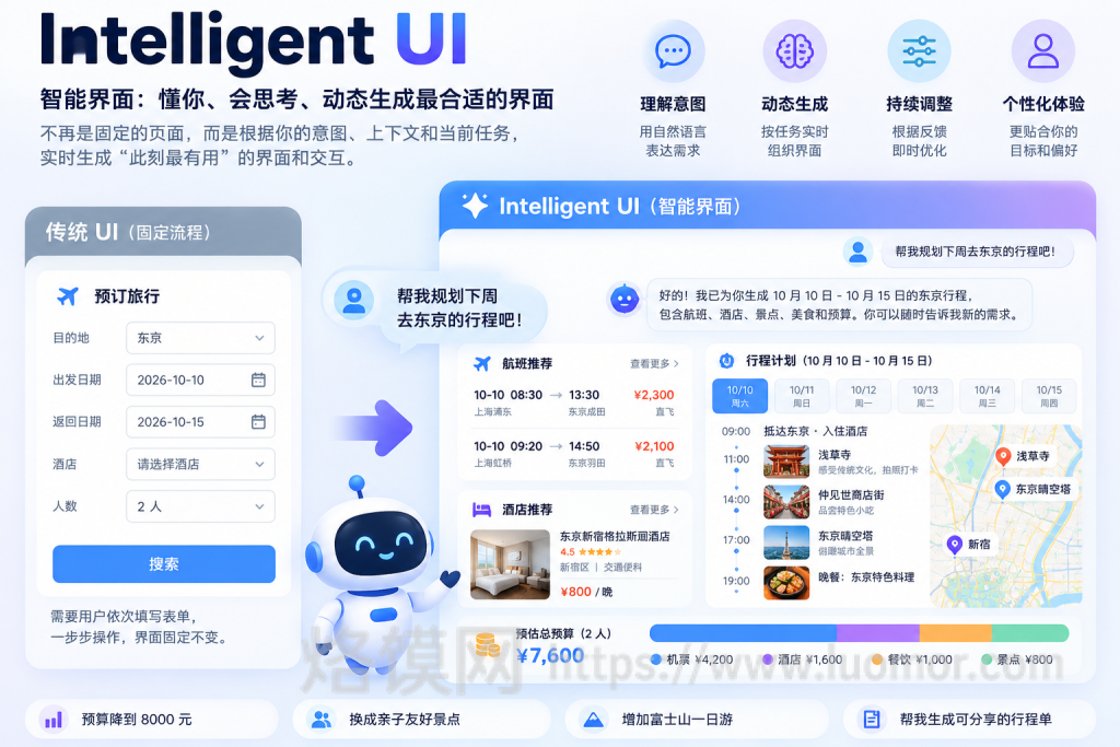 告别静态界面:Intelligent UI,重新定义人机交互的未来 告别静态界面:Intelligent UI,重新定义人机交互的未来